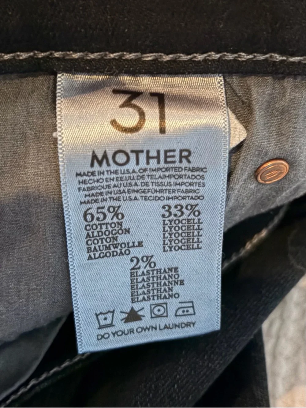 Mother Classic Women's Dark Denim Straight-Leg Jeans - Picture 6 of 8